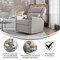 Merrick Lane Dara 3-in-1 Traditional Manual Recliner Rocker Swivel Glider Chair
